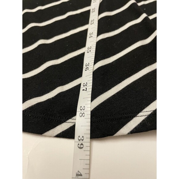 Faded Glory Maxi Skirt Stretchy Black White Stripes Chevron Print 2X 18W-20W - Picture 6 of 7
